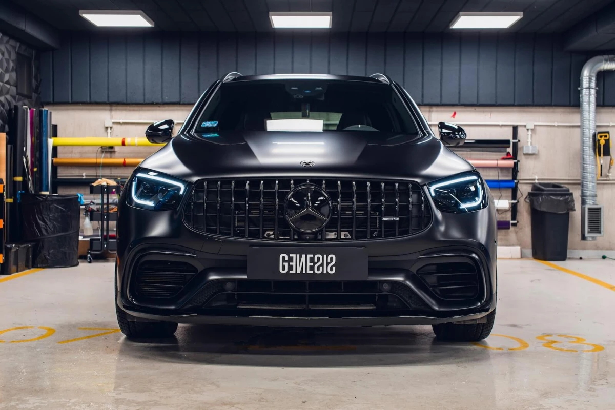 PPF Headlight 30% GLC63S AMG po lights on